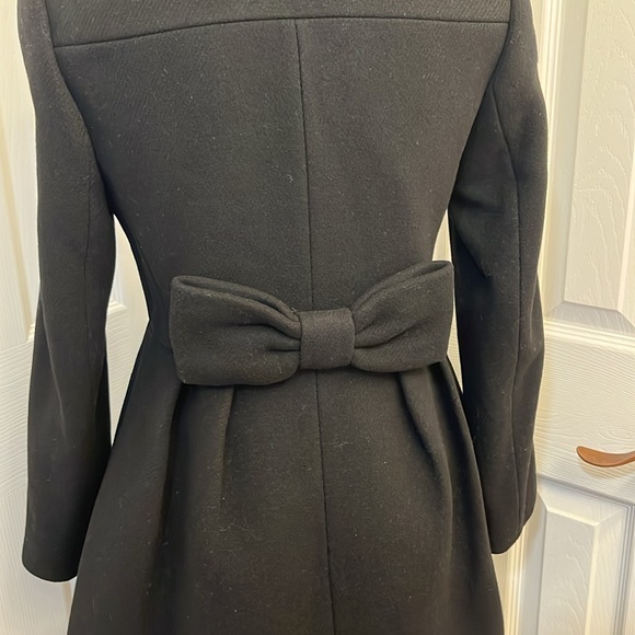 Kate Spade Black Wool Double Breasted Pea Coat size 0 - Picture 8 of 16